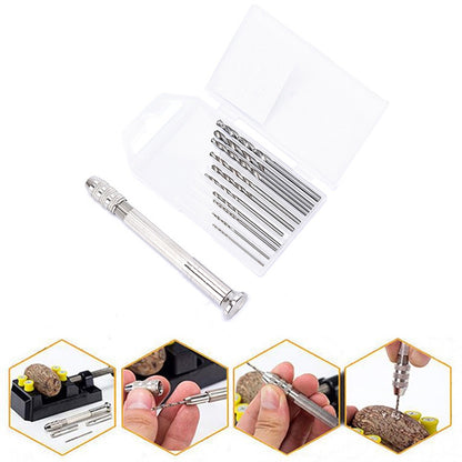 Drill Aluminum Slloy Hand Drill Punch, Drill, Steel Pick, Double-ended Steel Pick, Steel Pick + 10 Drills, Double-ended Steel Pick + 10 Drills, Hand Twist Drill, Steel Pick + Holder + 10 Drills, Double-ended Steel Pick + Holder + 10 Drills�������������...