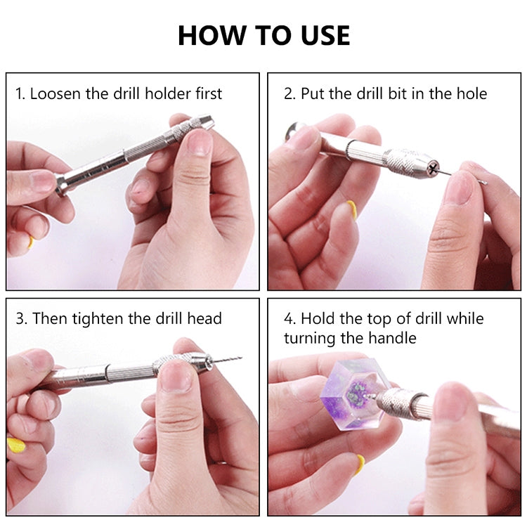 Drill Aluminum Slloy Hand Drill Punch, Drill, Steel Pick, Double-ended Steel Pick, Steel Pick + 10 Drills, Double-ended Steel Pick + 10 Drills, Hand Twist Drill, Steel Pick + Holder + 10 Drills, Double-ended Steel Pick + Holder + 10 Drills�������������...
