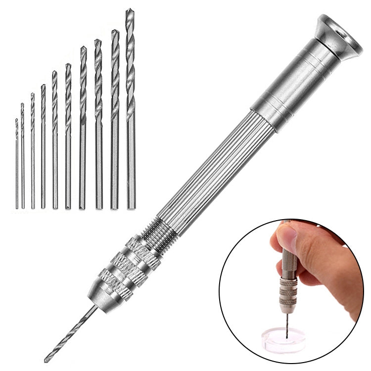 Drill Aluminum Slloy Hand Drill Punch, Drill, Steel Pick, Double-ended Steel Pick, Steel Pick + 10 Drills, Double-ended Steel Pick + 10 Drills, Hand Twist Drill, Steel Pick + Holder + 10 Drills, Double-ended Steel Pick + Holder + 10 Drills�������������...