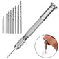 Drill Aluminum Slloy Hand Drill Punch, Drill, Steel Pick, Double-ended Steel Pick, Steel Pick + 10 Drills, Double-ended Steel Pick + 10 Drills, Hand Twist Drill, Steel Pick + Holder + 10 Drills, Double-ended Steel Pick + Holder + 10 Drills�������������...