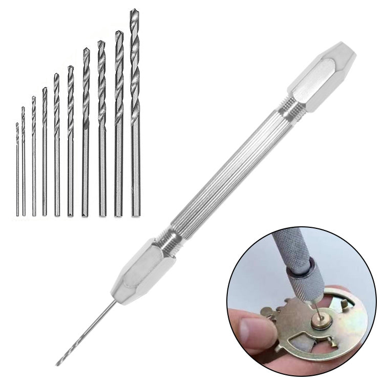 Drill Aluminum Slloy Hand Drill Punch, Drill, Steel Pick, Double-ended Steel Pick, Steel Pick + 10 Drills, Double-ended Steel Pick + 10 Drills, Hand Twist Drill, Steel Pick + Holder + 10 Drills, Double-ended Steel Pick + Holder + 10 Drills�������������...
