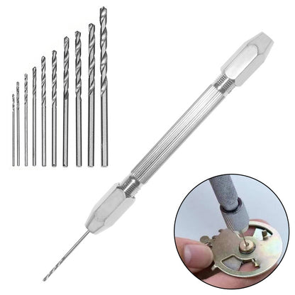 Drill Aluminum Slloy Hand Drill Punch, Drill, Steel Pick, Double-ended Steel Pick, Steel Pick + 10 Drills, Double-ended Steel Pick + 10 Drills, Hand Twist Drill, Steel Pick + Holder + 10 Drills, Double-ended Steel Pick + Holder + 10 Drills�������������...