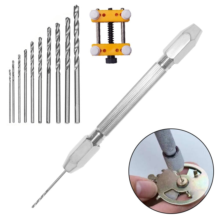Drill Aluminum Slloy Hand Drill Punch, Drill, Steel Pick, Double-ended Steel Pick, Steel Pick + 10 Drills, Double-ended Steel Pick + 10 Drills, Hand Twist Drill, Steel Pick + Holder + 10 Drills, Double-ended Steel Pick + Holder + 10 Drills�������������...