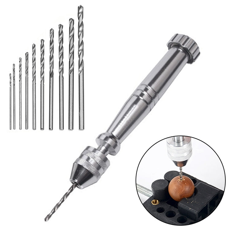 Drill Aluminum Slloy Hand Drill Punch, Drill, Steel Pick, Double-ended Steel Pick, Steel Pick + 10 Drills, Double-ended Steel Pick + 10 Drills, Hand Twist Drill, Steel Pick + Holder + 10 Drills, Double-ended Steel Pick + Holder + 10 Drills�������������...