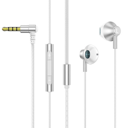 TS6800 3.5mm Metal Elbow Noise Cancelling Wired Game Earphone, Red, Green, Black, Silver Gray