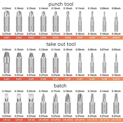 Broken Wire Extractor Set High-Speed Steel Damage Screw Disassembly Tool, Damage Screw
