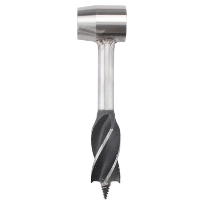 Woodworking Hand Drill Outdoor Survival Drill Hand Screw Drill, With PU Leather Case (Gray), With Cowhide Case (Brown)