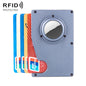 Tracker Card Holder Anti Loss RFID Wallet Card Holder for AirTag, Blue, Black, Grey, Silver