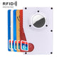 Tracker Card Holder Anti Loss RFID Wallet Card Holder for AirTag, Blue, Black, Grey, Silver