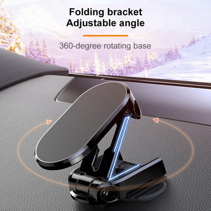 Vehicle Bracket Magnetic Navigation Bracket, Folding Black, Folding Silve