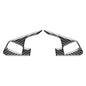 For Chevrolet Corvette C8 2pcs /Set Steering Wheel Button Frame Sticker