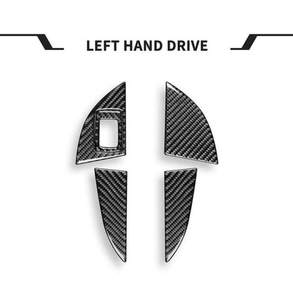 For BMW X1 F48/X2 F39 5pcs /Set Left-Hand Drive Front Rear Door Storage Box Panel Stickers, Left-Hand Drive