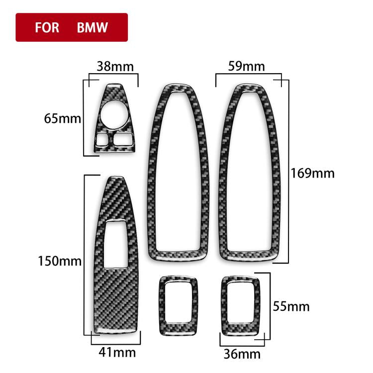 For BMW X1 F48/X2 F39 6pcs/Set Door Lift Sticker With Small Holes, With Holes