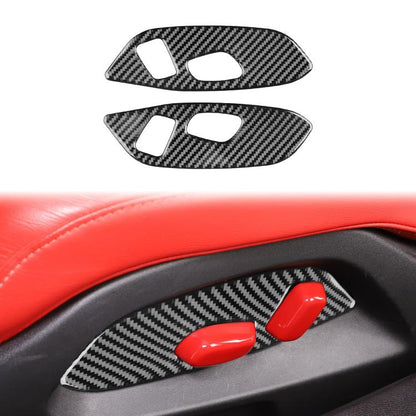 For Chevrolet Corvette C8 2pcs /Set Seat Adjustment Switch Frame Sticker