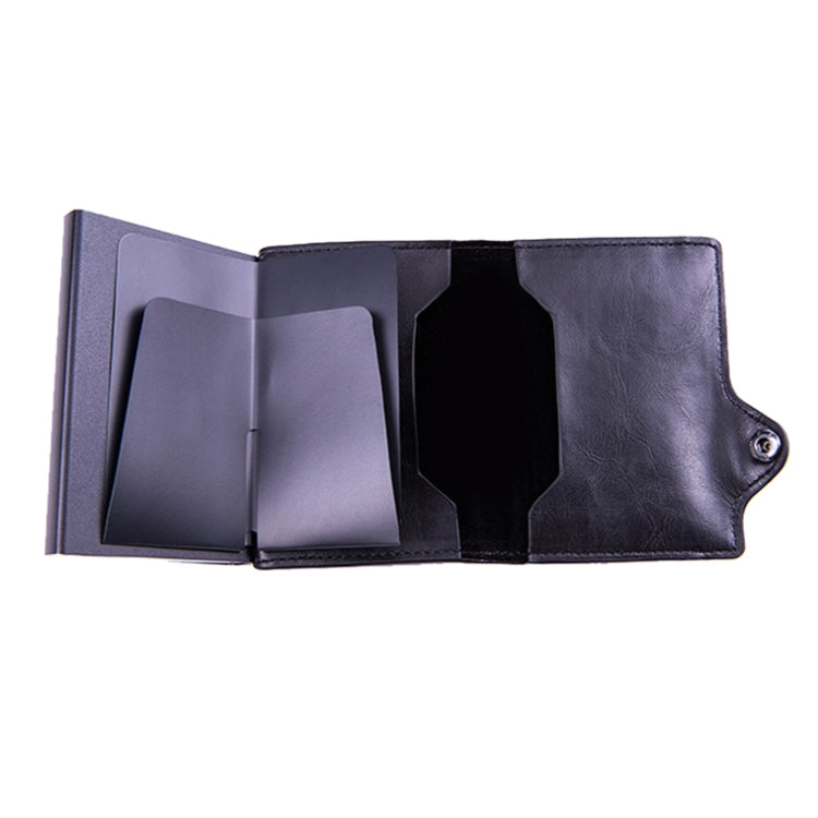 X-85 RFID Multi-compartment Card Holder For Airtag, Black, Apricot, Carbon Fiber