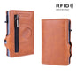 X-85 RFID Multi-compartment Card Holder For Airtag, Black, Apricot, Carbon Fiber