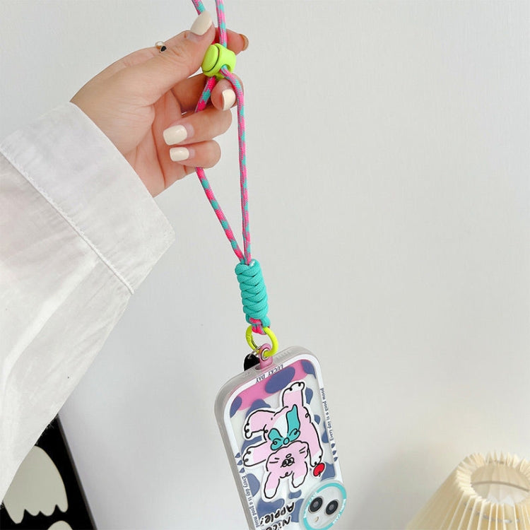 2 PCS  Mobile Phone Colorful Lanyard With Patch, Ft0140, Ft0141, Ft0142, Ft0143, Ft0144, Ft0145, Ft0146, Ft0147, Ft0148