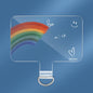 Universal Phone Lanyard Gasket Back Stick TPU Connecting Piece, Smile, Colored Smiley Face, Happy, Rainbow, Deer, Adorable Tiger