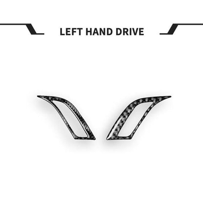 For BMW X1 F48/X2 F39 2pcs /Set Left-Hand Drive Dashboard Air Conditioner Air Vent Knob Sticker, Left-Hand Drive