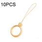 10 PCS Silicone Ring Mobile Phone Lanyard Water Bottle Anti-fall Pendant, Midnight Blue, Clove Purple, Vitality Red, Lemon Yellow, Classic Black, Matcha Green, Sand Pink, Lavender Gray, Dark Night Green, White, Tea Red, Coral Orange
