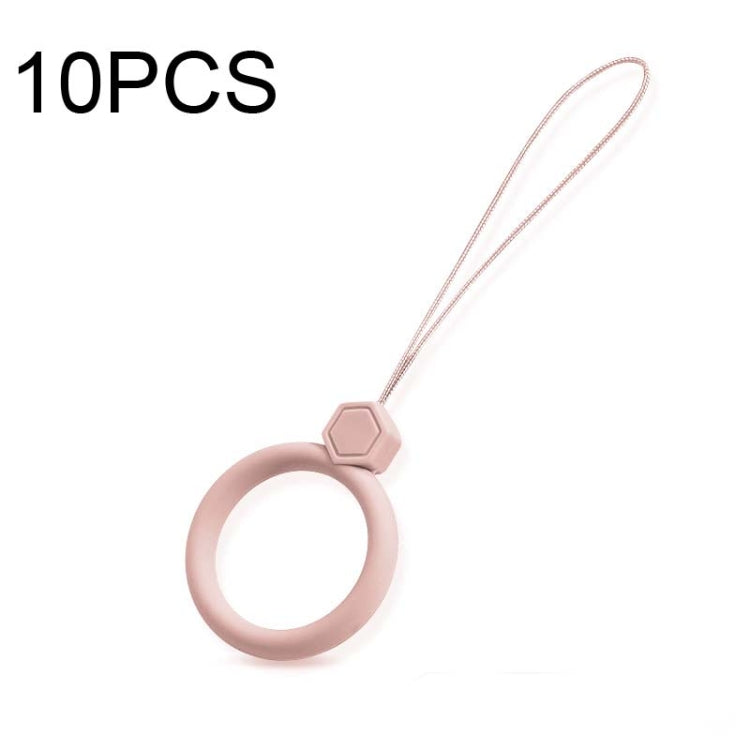 10 PCS Silicone Ring Mobile Phone Lanyard Water Bottle Anti-fall Pendant, Midnight Blue, Clove Purple, Vitality Red, Lemon Yellow, Classic Black, Matcha Green, Sand Pink, Lavender Gray, Dark Night Green, White, Tea Red, Coral Orange