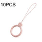 10 PCS Silicone Ring Mobile Phone Lanyard Water Bottle Anti-fall Pendant, Midnight Blue, Clove Purple, Vitality Red, Lemon Yellow, Classic Black, Matcha Green, Sand Pink, Lavender Gray, Dark Night Green, White, Tea Red, Coral Orange
