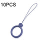 10 PCS Silicone Ring Mobile Phone Lanyard Water Bottle Anti-fall Pendant, Midnight Blue, Clove Purple, Vitality Red, Lemon Yellow, Classic Black, Matcha Green, Sand Pink, Lavender Gray, Dark Night Green, White, Tea Red, Coral Orange