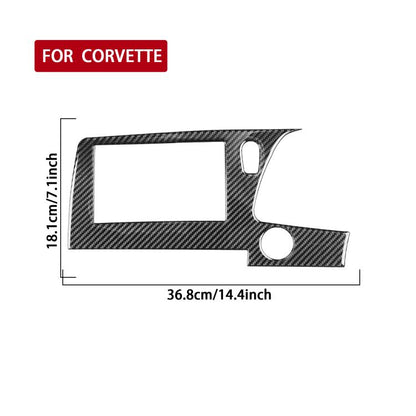 For Chevrolet Corvette C8 Right-Hand Drive Central Control Screen Frame Sticker, Right-Hand Drive