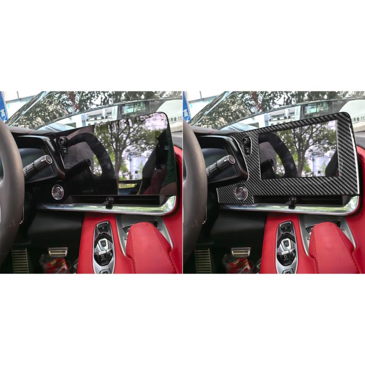 For Chevrolet Corvette C8 Left-Hand Drive Central Control Screen Frame Sticker, Left-Hand Drive