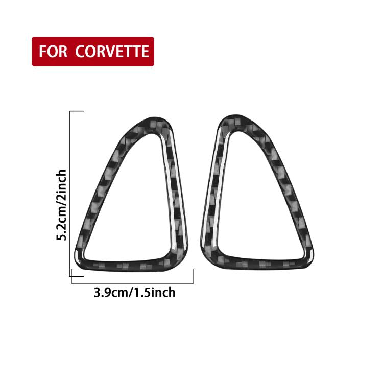 For Chevrolet Corvette C8 2pcs/Set Car Door Air Vent Sticker