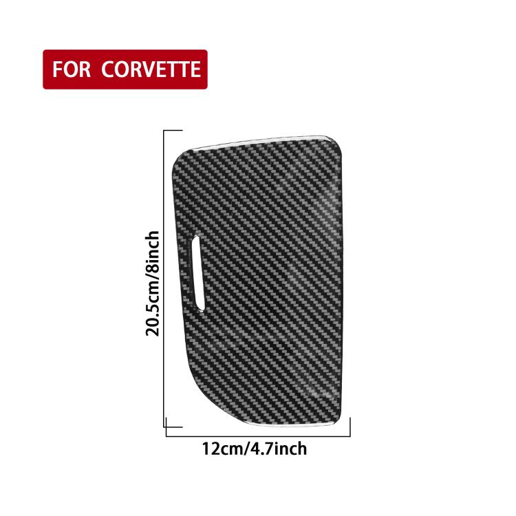 For Chevrolet Corvette C8 Right-Hand Drive Center Control Cup Cover Sticker, Right-Hand Drive