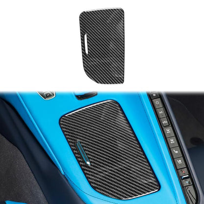 For Chevrolet Corvette C8 Left-Hand Drive Center Control Cup Cover Sticker, Left-Hand Drive