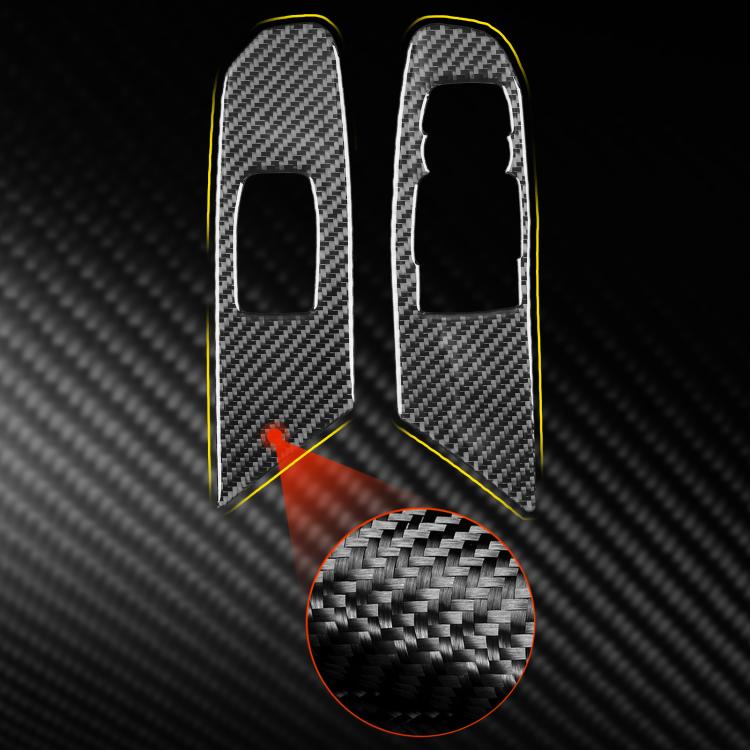For Chevrolet Corvette C8 2pcs /Set Right-Hand Drive Lift Button Decorative Sticker, Right-Hand Drive