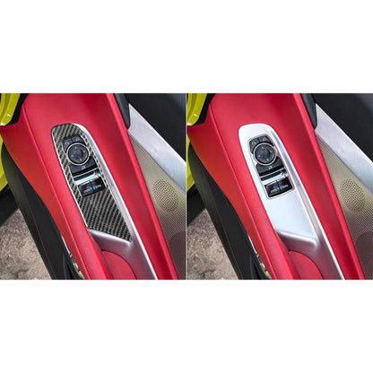 For Chevrolet Corvette C8 2pcs /Set Right-Hand Drive Lift Button Decorative Sticker, Right-Hand Drive