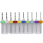 10 In 1 PCB Tungsten Steel Drill Bits Carving Miniature Drill Bits, Size:, 2.1-3.0mm, 0.1-1mm, 0.6-1.5mm, 1.1-2mm, 1.5-2.4mm