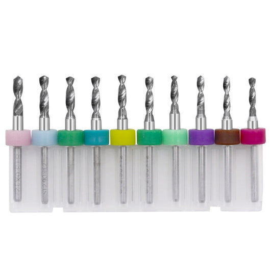 10 In 1 PCB Tungsten Steel Drill Bits Carving Miniature Drill Bits, Size:, 2.1-3.0mm, 0.1-1mm, 0.6-1.5mm, 1.1-2mm, 1.5-2.4mm