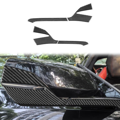 For Chevrolet Corvette C8 4pcs /Set Right-Hand Drive Rearview Mirror Anti-Scratch Sticker, Right-Hand Drive