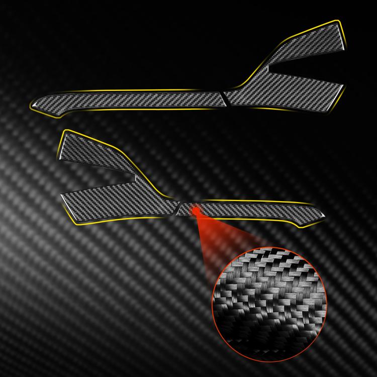 For Chevrolet Corvette C8 4pcs /Set Right-Hand Drive Rearview Mirror Anti-Scratch Sticker, Right-Hand Drive
