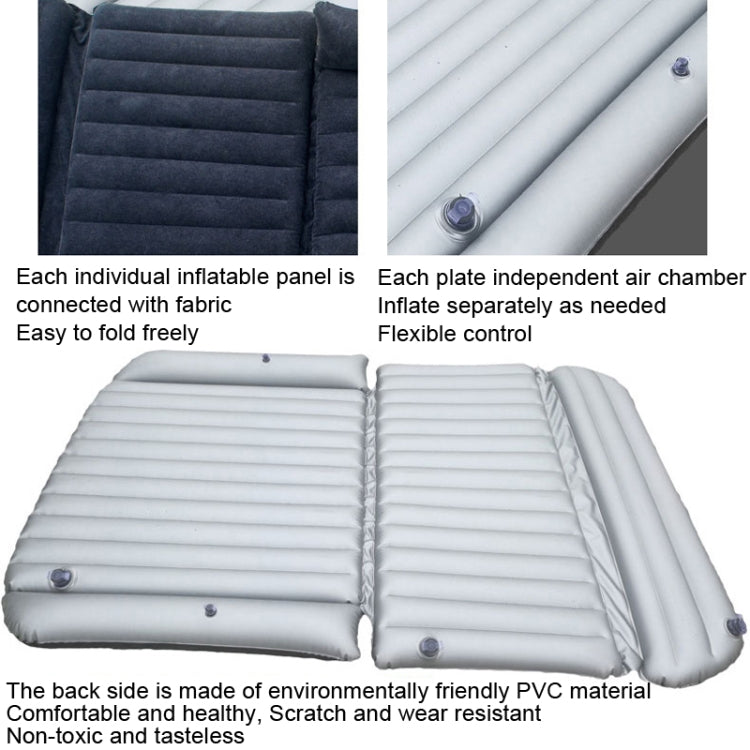 ZQ-418 SUV Rear Trunk Inflatable Bed Cushion Travel Universal Air Bed, Blue Black