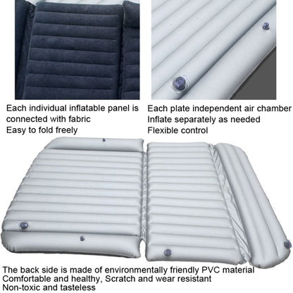ZQ-418 SUV Rear Trunk Inflatable Bed Cushion Travel Universal Air Bed, Blue Black