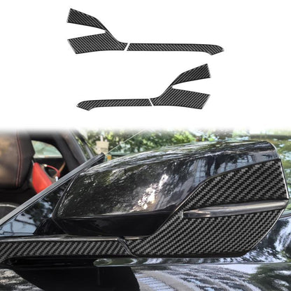 For Chevrolet Corvette C8 4pcs /Set Left-Hand Drive Rearview Mirror Anti-Scratch Stickers, Left-Hand Drive