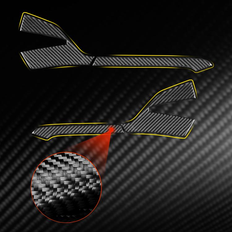 For Chevrolet Corvette C8 4pcs /Set Left-Hand Drive Rearview Mirror Anti-Scratch Stickers, Left-Hand Drive