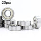 20pcs Miniature Bearings Silent Deep Groove Ball Bearings, 604zz, 605zz, 606zz, 607zz, 608zz, 609zz, 6000zz, 6001zz, 6002zz