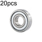 20pcs 12x32x10mm High-speed Silent Deep Groove Ball Miniature Bearings, 6201zz
