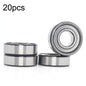 20pcs 15x35x11mm Deep Groove Ball Bearings Motor Car Special Bearing, 6202ZZ