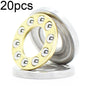 20pcs 3x8x3.5mm Plane Thrust Ball High-temperature Resistant and High-loading Bearings, F3-8M