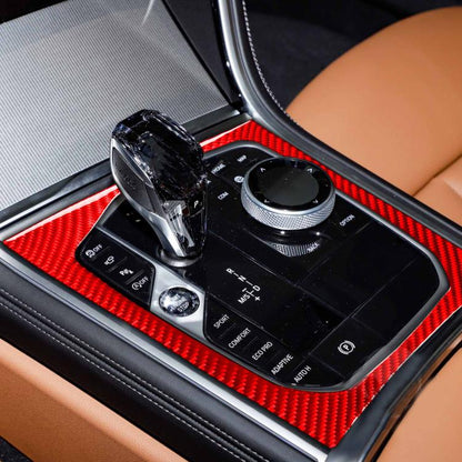 For 2019-2024 BMW 8 Series G14 Left-Hand Drive Central Control Shift Panel Frame Sticker, Left-Hand Drive