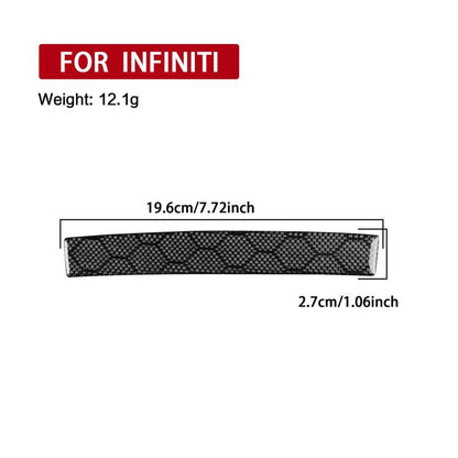 For Infiniti G37/G25/Q60 CD Panel Lower Decorative Strip Sticker