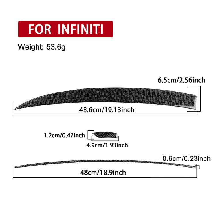 For Infiniti G35/G37/G25/Q60 3pcs /Set Left-hand Drive Air Outlet Sticker, Left-hand Drive