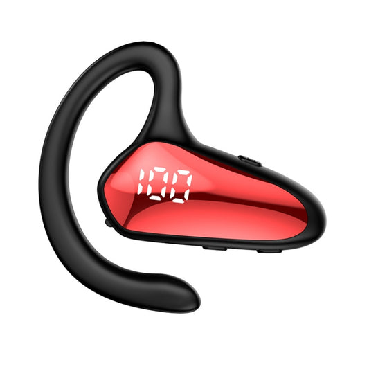 YX02 With Digital Display Hanging Ear Bone Conduction Bluetooth Headset, YX02 Red, YX02 Pink, YX02 Black, YX02 Grey